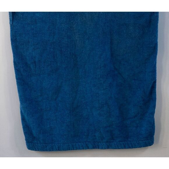 Vintage Metro Goldwyn Mayer Movie Studios Logo Blue Bathrobe One Size Fits All - Picture 7 of 10